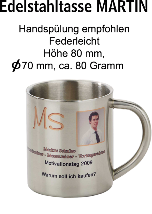 Edelstahltasse MARTIN