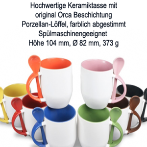 Tasse mit Löffel