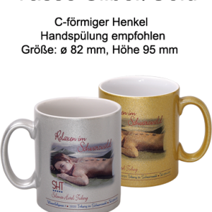 Tasse Silber/Gold